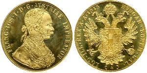 4 Ducat 奥匈帝国 (1867 - 1918) 金 弗朗茨·约瑟夫一世 (1830 - 1916)