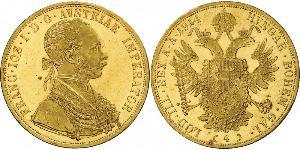 4 Ducat 奥匈帝国 (1867 - 1918) 金 弗朗茨·约瑟夫一世 (1830 - 1916)