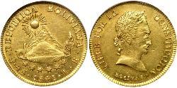 4 Escudo Bolivien (1825 - ) Gold 