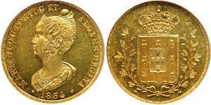 4 Escudo Kingdom of Portugal (1139-1910) Gold Maria II of Portugal (1819-1853)