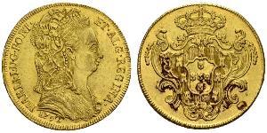 4 Escudo Kingdom of Portugal (1139-1910) Gold Maria I. von Portugal (1734-1816)