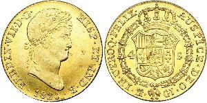4 Escudo Kingdom of Spain (1814 - 1873) Gold Ferdinand VII of Spain (1784-1833)