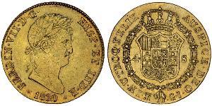 4 Escudo Kingdom of Spain (1814 - 1873) Gold Ferdinand VII of Spain (1784-1833)