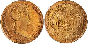 4 Escudo Kingdom of Spain (1814 - 1873) Gold Ferdinand VII of Spain (1784-1833)