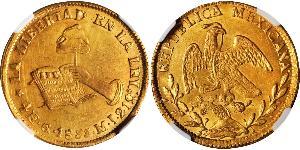 4 Escudo Second Federal Republic of Mexico (1846 - 1863) Gold 