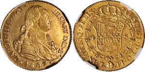 4 Escudo Spanisches Kolonialreich (1700 - 1808) Gold Karl IV (1748-1819)