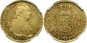 4 Escudo Spanisches Kolonialreich (1700 - 1808) Gold Karl IV (1748-1819)