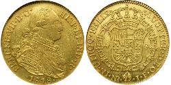 4 Escudo Viceroyalty of New Granada (1717 - 1819) Gold Ferdinand VII of Spain (1784-1833)
