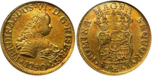 4 Escudo Chili Or Ferdinand VI d