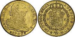 4 Escudo Empire espagnol (1700 - 1808) Or Charles III d