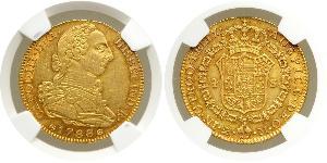 4 Escudo Empire espagnol (1700 - 1808) Or Charles III d