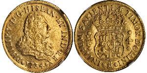 4 Escudo Nouvelle-Espagne (1519 - 1821) Or Philippe V d