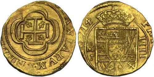 4 Escudo Nouvelle-Espagne (1519 - 1821) Or Philippe V d