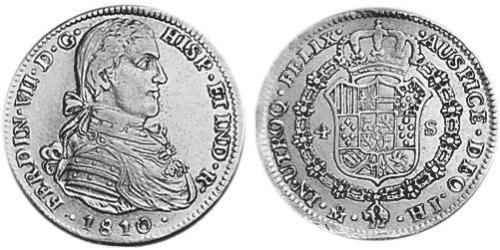 4 Escudo Nouvelle-Espagne (1519 - 1821) Or Ferdinand VII d