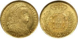4 Escudo Royaume de Portugal (1139-1910) Or Jean VI de Portugal (1767-1826)