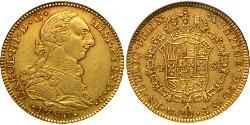 4 Escudo Nouvelle-Espagne (1519 - 1821) Or Charles III d