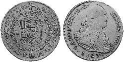 4 Escudo Bolivia / Vicereame del Río de la Plata (1776 - 1814) Oro 