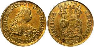4 Escudo Chile Oro Fernando VI de España (1713-1759)
