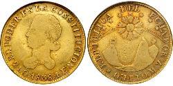 4 Escudo Ecuador (1830 - ) Oro 