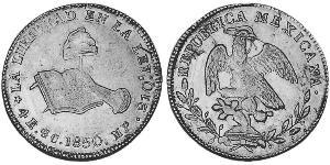 4 Escudo Estados Unidos Mexicanos (1846 - 1863) Oro 