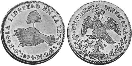 4 Escudo Estados Unidos Mexicanos (1846 - 1863) Oro 