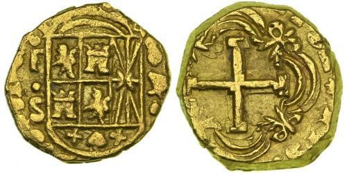 4 Escudo Nuovo Regno di Granada (1549 - 1739) Oro Filippo V di Spagna (1683-1746)