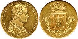 4 Escudo Regno del Portogallo (1139-1910) Oro Michele del Portogallo (1802-1866)
