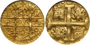 4 Escudo 秘鲁 金 费尔南多六世 (1713-1759)