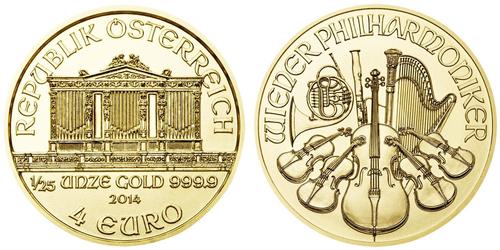 4 Euro Republik Österreich (1955 - ) Gold 