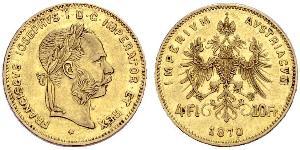4 Florin Österreich-Ungarn (1867-1918) Gold Franz Joseph I (1830 - 1916)