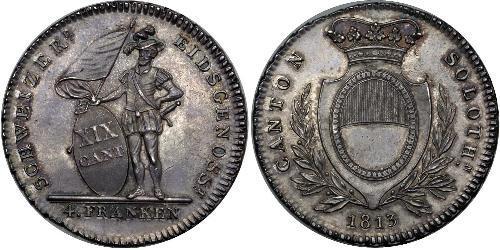4 Franc Svizzera Argento 