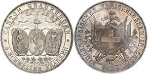 4 Franc Suiza Plata 