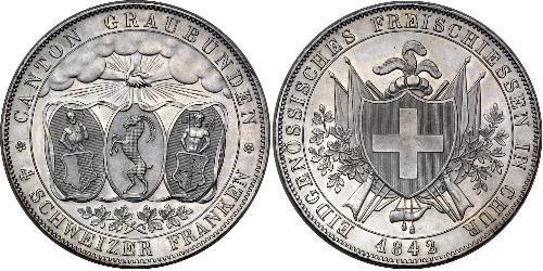 4 Franc Schweiz Silber 