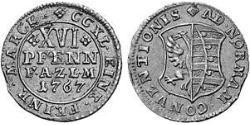 4 Groschen Principality of Anhalt-Zerbst (1544 - 1796) Срібло Frederick Augustus, Prince of Anhalt-Zerbst (1734 – 1793)