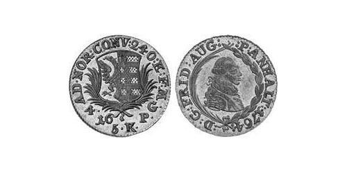 4 Groschen Principality of Anhalt-Zerbst (1544 - 1796) Срібло Frederick Augustus, Prince of Anhalt-Zerbst (1734 – 1793)