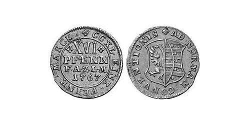 4 Groschen Principality of Anhalt-Zerbst (1544 - 1796) Срібло Frederick Augustus, Prince of Anhalt-Zerbst (1734 – 1793)