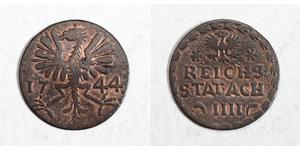 4 Heller Free Imperial City of Aachen (1306 - 1801) Copper 