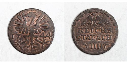4 Heller Free Imperial City of Aachen (1306 - 1801) Copper 