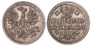 4 Heller Free Imperial City of Aachen (1306 - 1801) 銅 