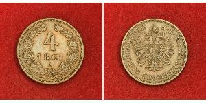4 Kreuzer Austrian Empire (1804-1867) Copper 