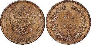 4 Kreuzer Kaisertum Österreich (1804-1867) Kupfer 