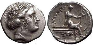 4 Obol / 1 Tetrobol Antigua Grecia (1100BC-330) Plata 