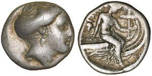 4 Obol / 1 Tetrobol Antikes Griechenland (1100BC-330) Silber 