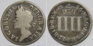 4 Penny Royaume-Uni Argent 