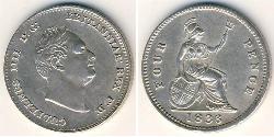 4 Penny United Kingdom Silver 