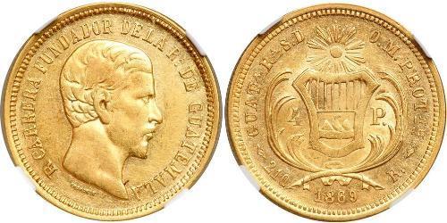 4 Peso Guatemala Oro 