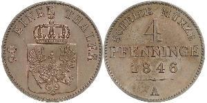 4 Pfennig Kingdom of Prussia (1701-1918) Copper 
