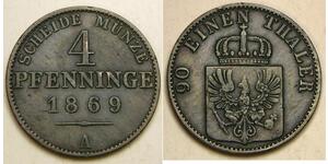 4 Pfennig Kingdom of Prussia (1701-1918) Copper 