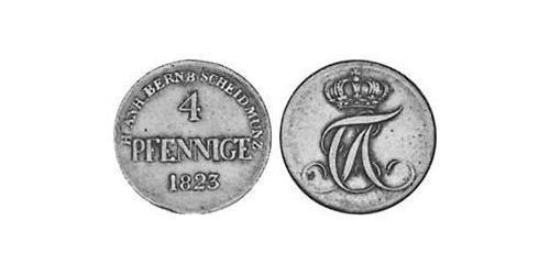 4 Pfennig Anhalt-Bernburg (1603 - 1863) Kupfer Alexius Friedrich Christian (Anhalt-Bernburg)(1767 – 1834)