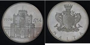 4 Pound Malta (1964 - ) Silver 